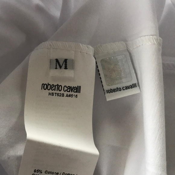 Roberto Cavalli Gold Angel Wing Logo Tee Shirt Sizes  M,L,XL NWT - Picture 7 of 9